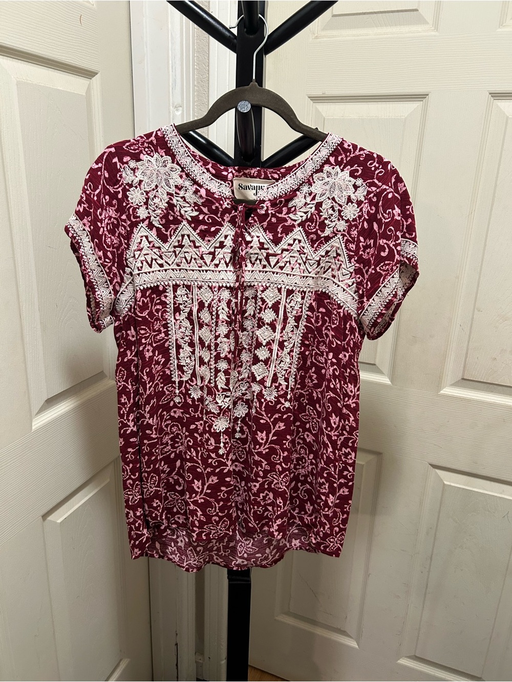 Never Complicated embroidered top by Savanna Jane